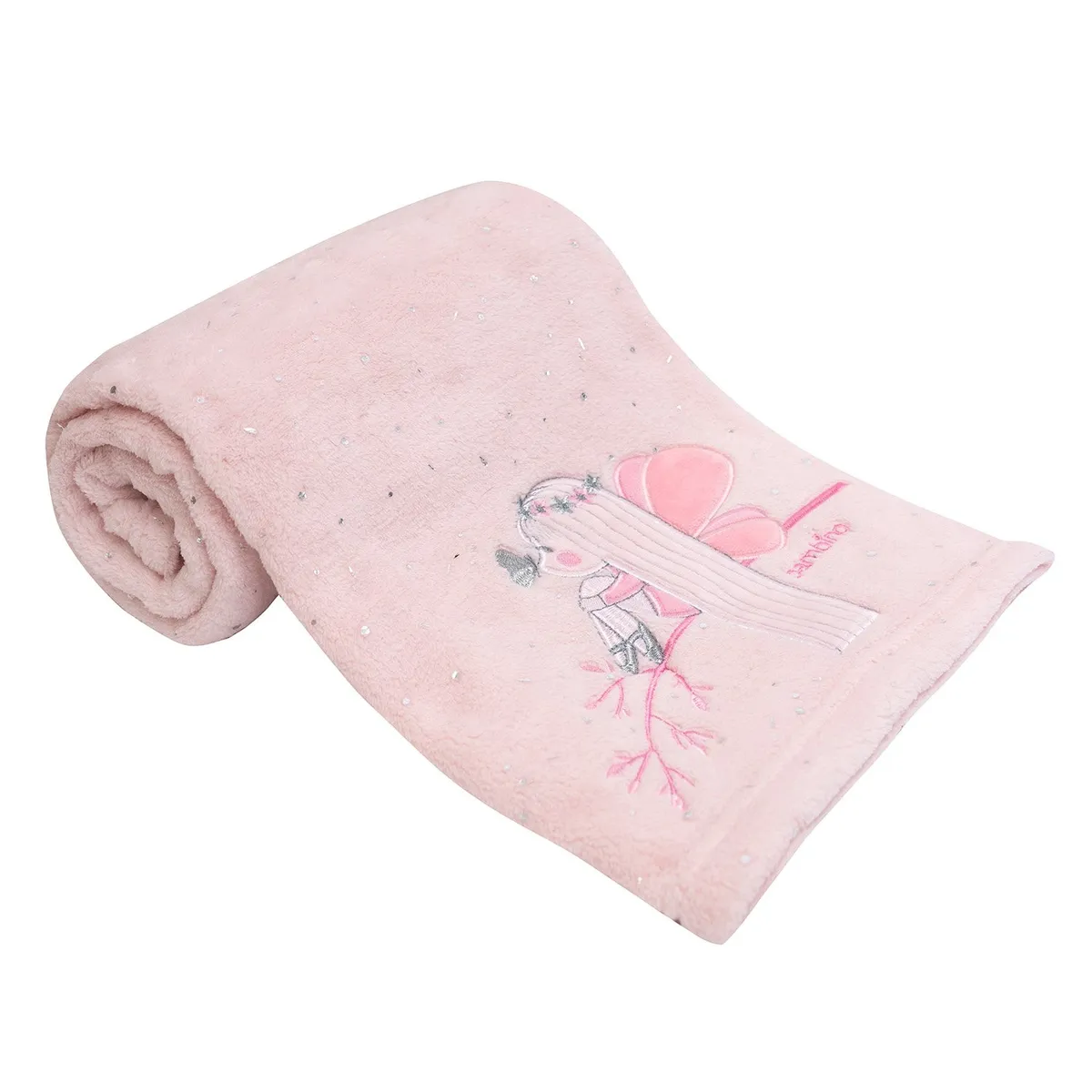 BAMBINO - Frazada De Coral Plush Rosado Hada Niña