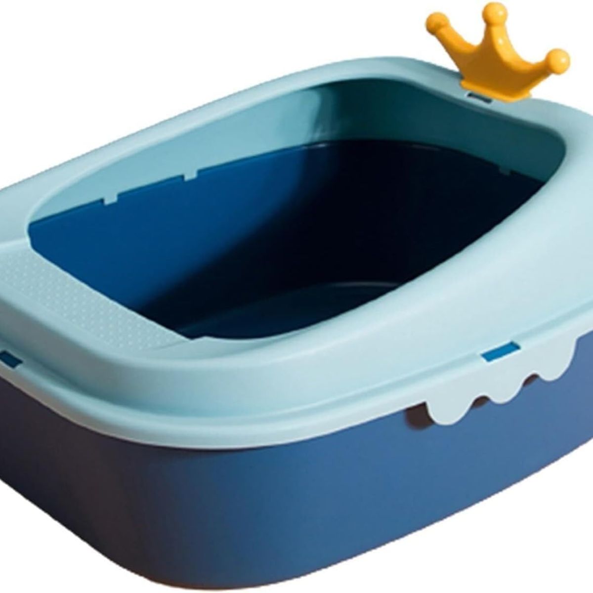 GENERICO - Arenero Bandeja Para Gato Baño Sanitario Corona Azul