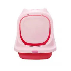 GENERICO - Arenero Cupula Resistente con Filtro Baño Sanitario Rosa