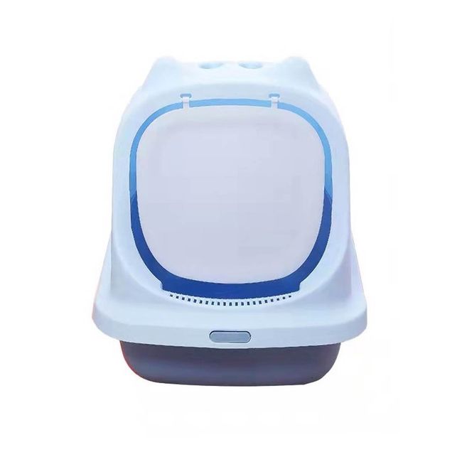 GENERICO - Arenero Cupula Resistente con Filtro Baño Sanitario Azul