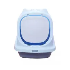 GENERICO - Arenero Cupula Resistente con Filtro Baño Sanitario Azul