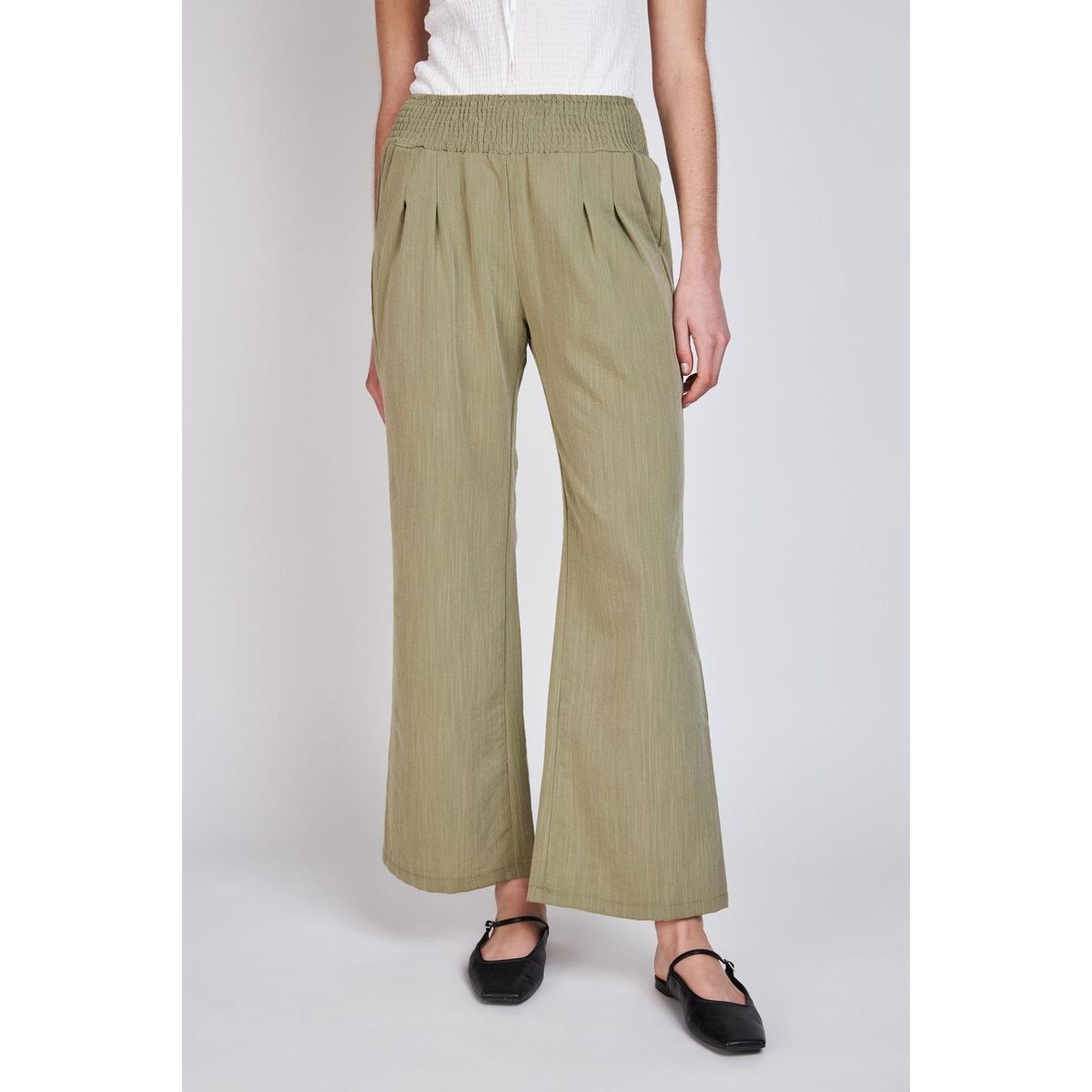 ECLIPSE - Pantalón Cintura Elasticada Ale Verde Militar Eclipse ECLIPSE
