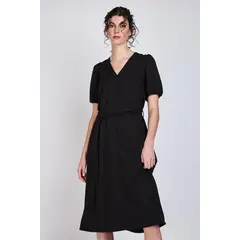WOMAN BY ECLIPSE - Vestido Largo Tere Negro Negro
