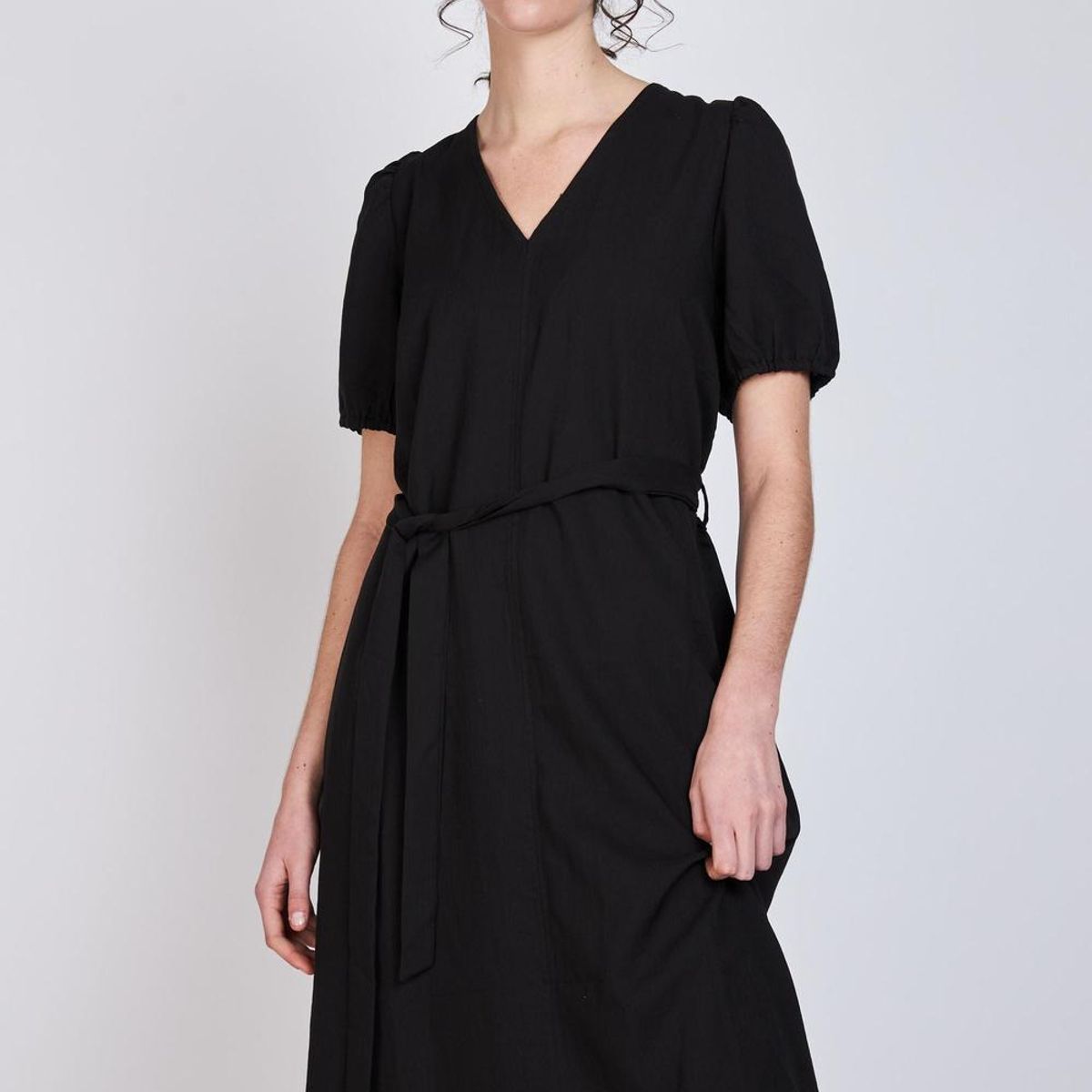 WOMAN BY ECLIPSE - Vestido Largo Tere Negro Negro Woman by Eclipse WOMAN BY ECLIPSE