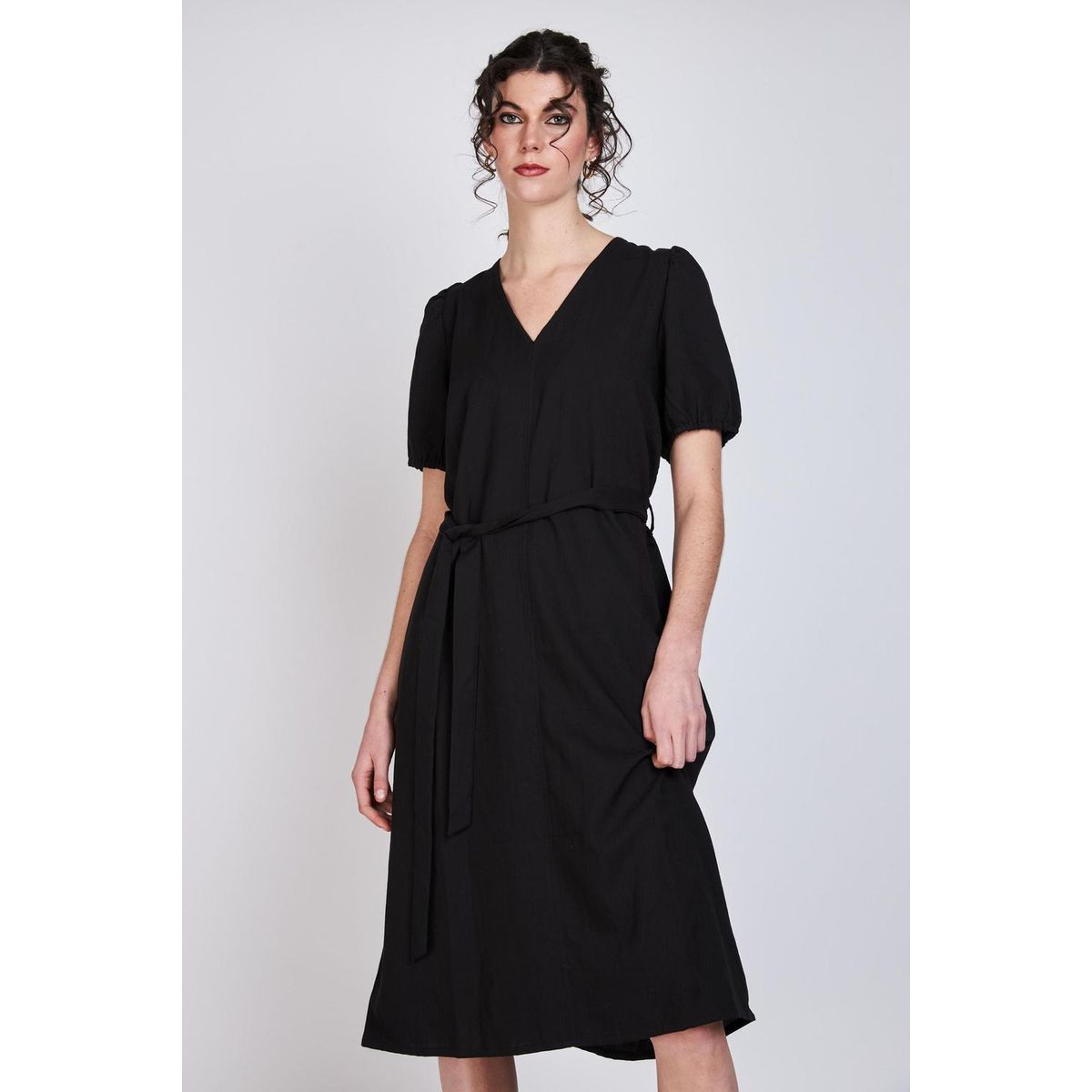 WOMAN BY ECLIPSE - Vestido Largo Tere Negro Negro Woman by Eclipse WOMAN BY ECLIPSE
