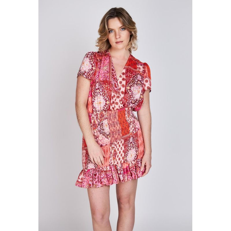 ECLIPSE - Vestido Chiffon Leticia Fucsia Eclipse ECLIPSE