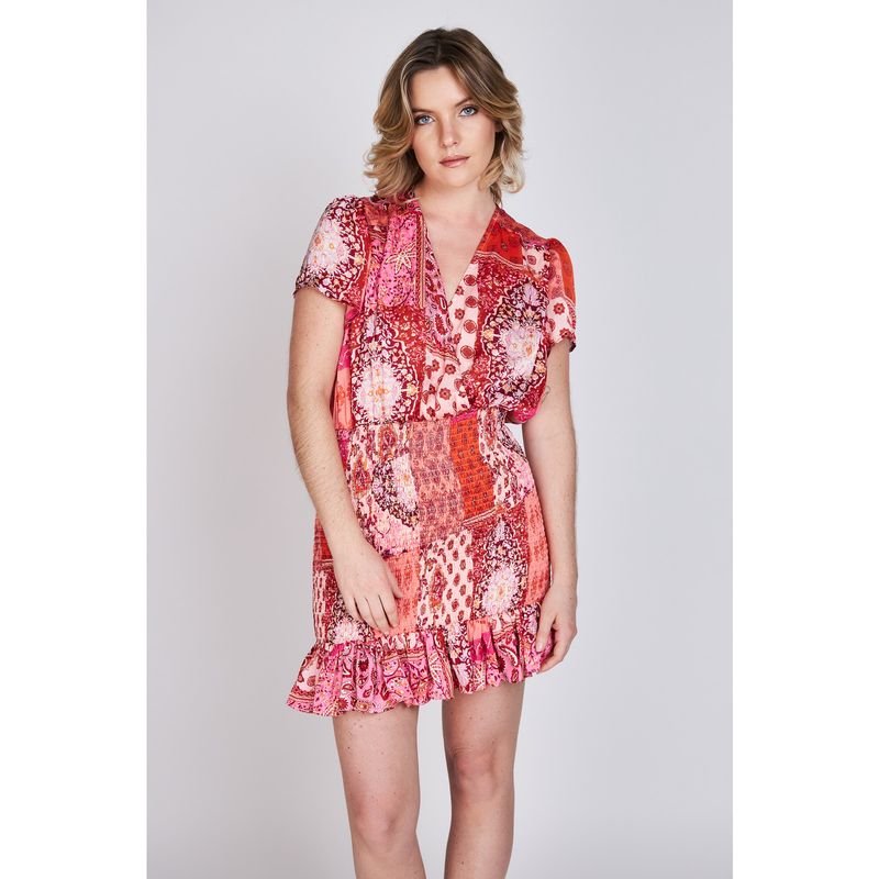ECLIPSE - Vestido Chiffon Leticia Fucsia Eclipse ECLIPSE