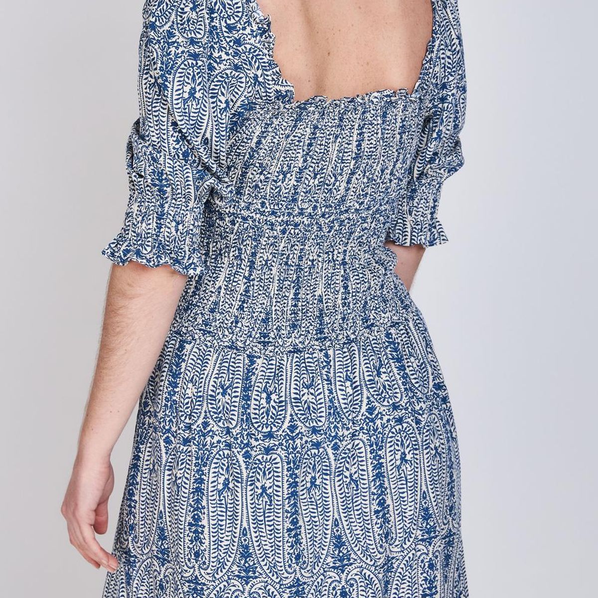 ECLIPSE - Vestido Manga Globo Magnolia Azul Eclipse ECLIPSE