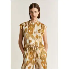 SCALPERS - Top Animal Print Cruzado