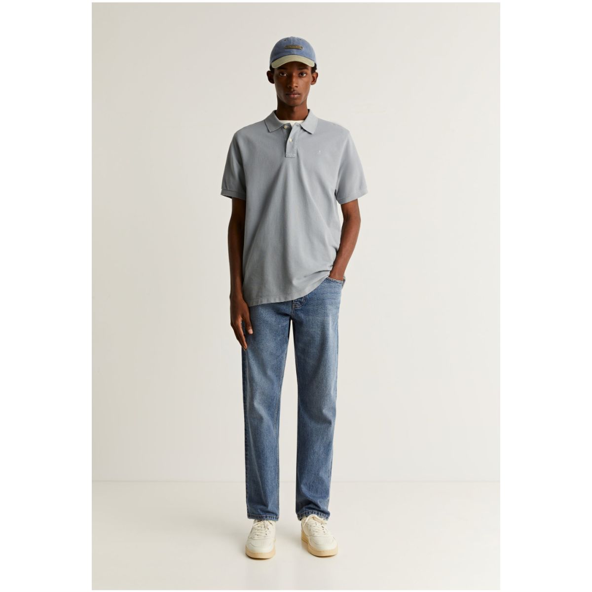 SCALPERS - Polo Básico Calavera Tono Blue