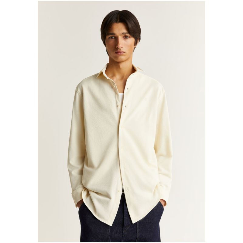 SCALPERS - Camisa Piqué Calavera Tono Beige