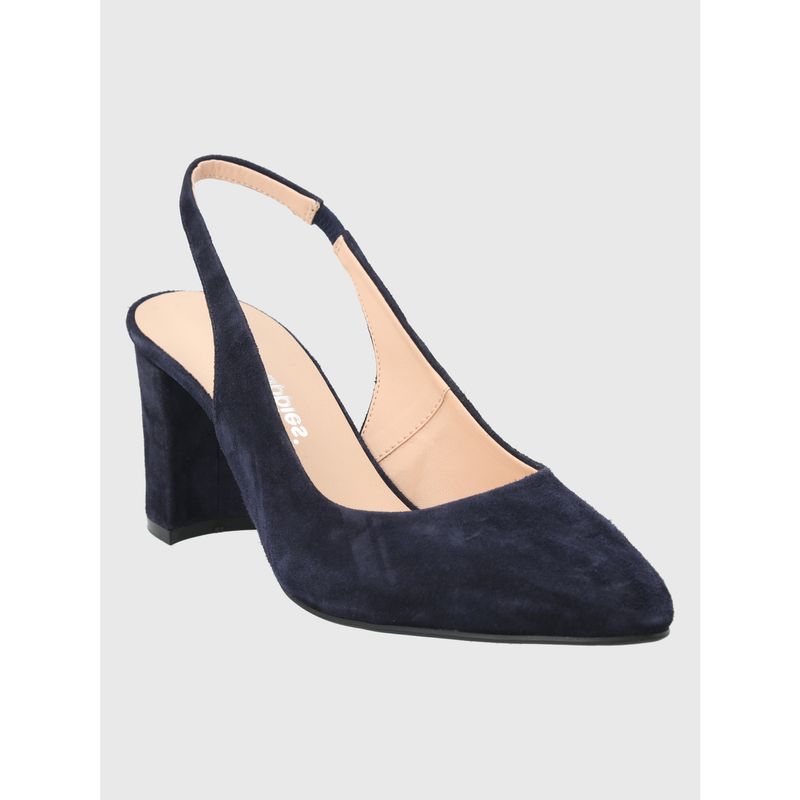 HUSH PUPPIES - Zapato Cuero Azul Oscuro Mujer Temu HUSH PUPPIES