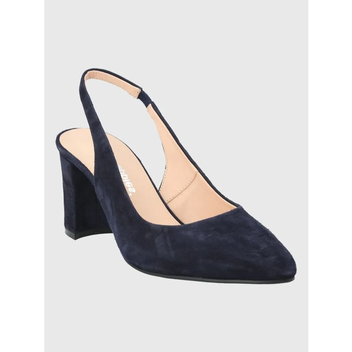 HUSH PUPPIES - Zapato Cuero Azul Oscuro Mujer Temu HUSH PUPPIES