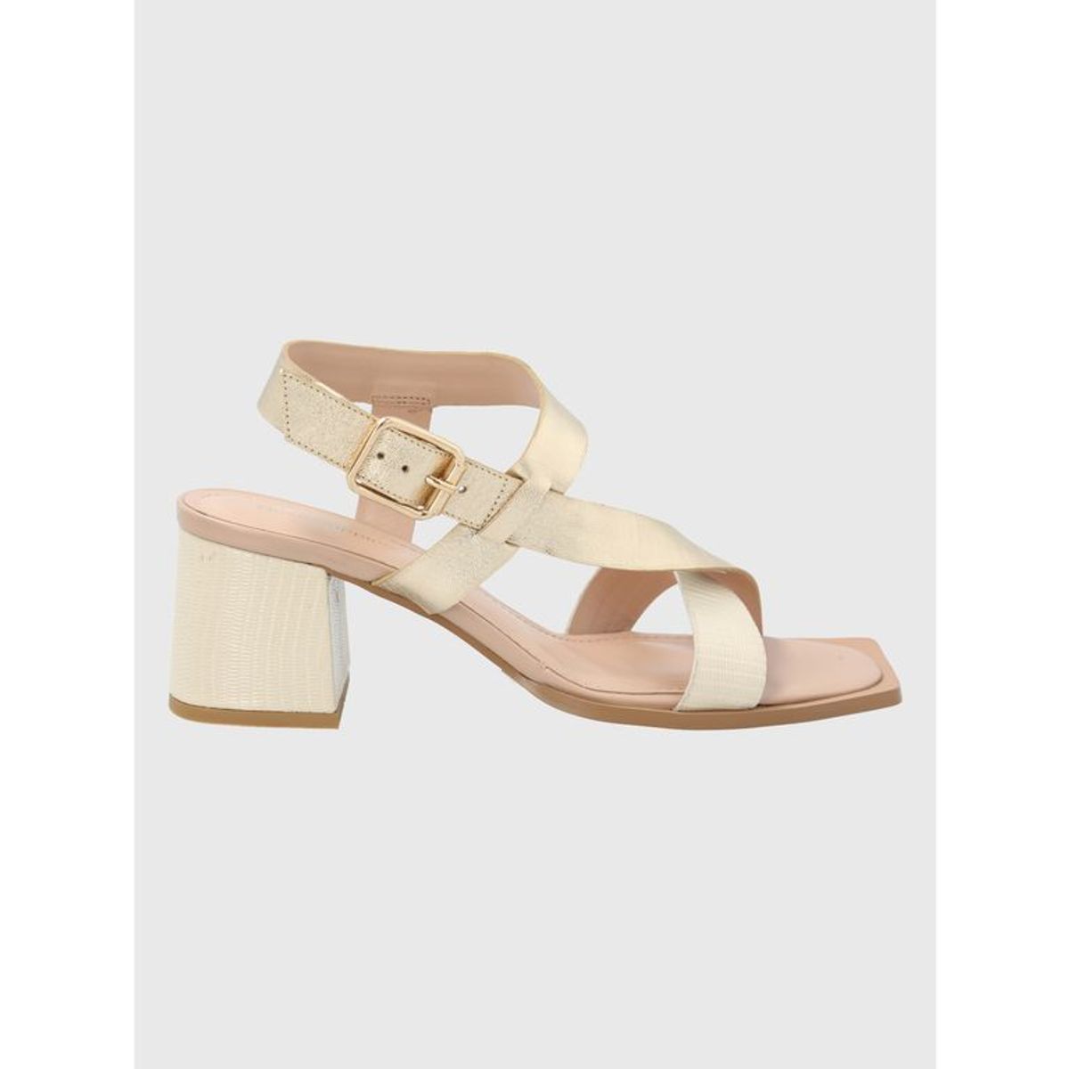 HUSH PUPPIES - Sandalia Cuero Dorado Mujer Caterina HUSH PUPPIES