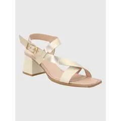 HUSH PUPPIES - Sandalia Cuero Dorado Mujer Caterina