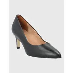 HUSH PUPPIES - Zapato Cuero Negro Mujer Arosa
