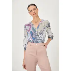 MA GRIFFE - Blusa Fantasia Blanco Magriffe