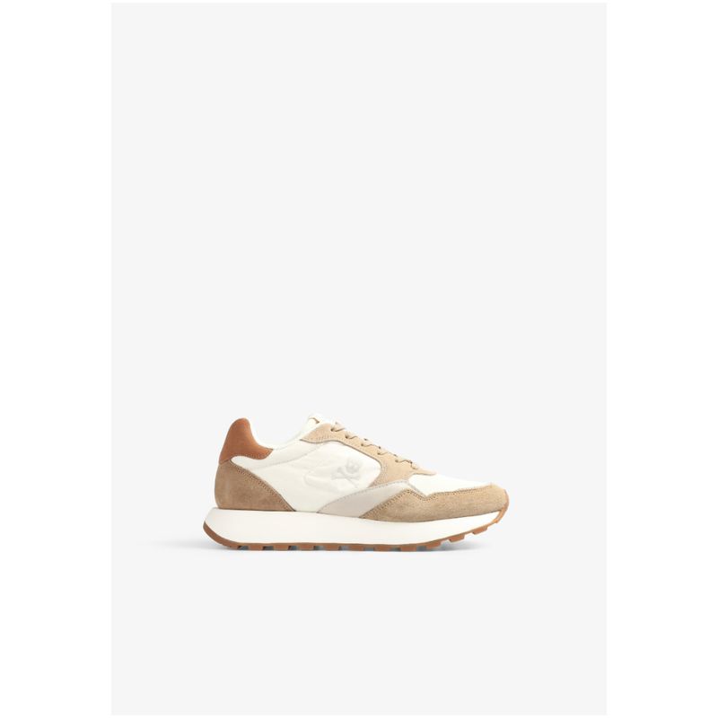 SCALPERS - Zapatillas Detalle Metalizado Beige