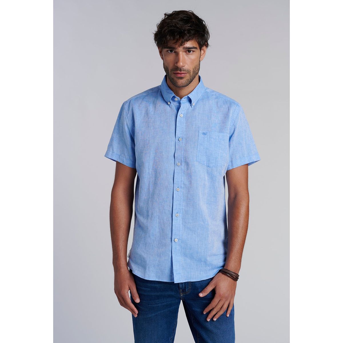 FEROUCH - Camisa Sport Atlanta F Azul Ferouch