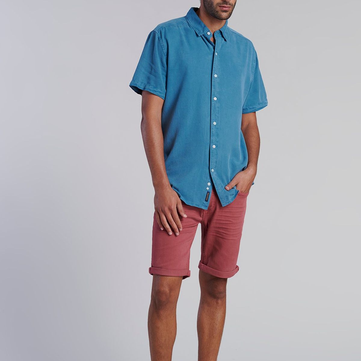 FEROUCH - Camisa Sport Lyocell Fj Azul Ferouch