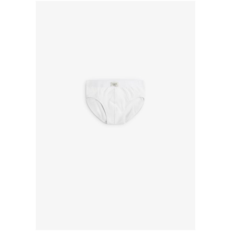 SCALPERS - Slip Algodón Liso White