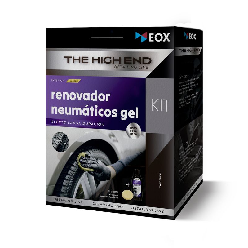 GENERICO - Kit Renovador de Neumáticos Gel + Esponja Pad EOX
