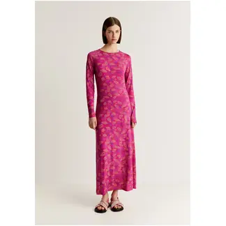 SCALPERS - Vestido Midi Detalle Espalda Pink
