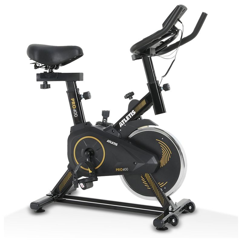ATLETIS - Bicicleta Spinning Atletis Pro 400 Amarillo 6 Kg