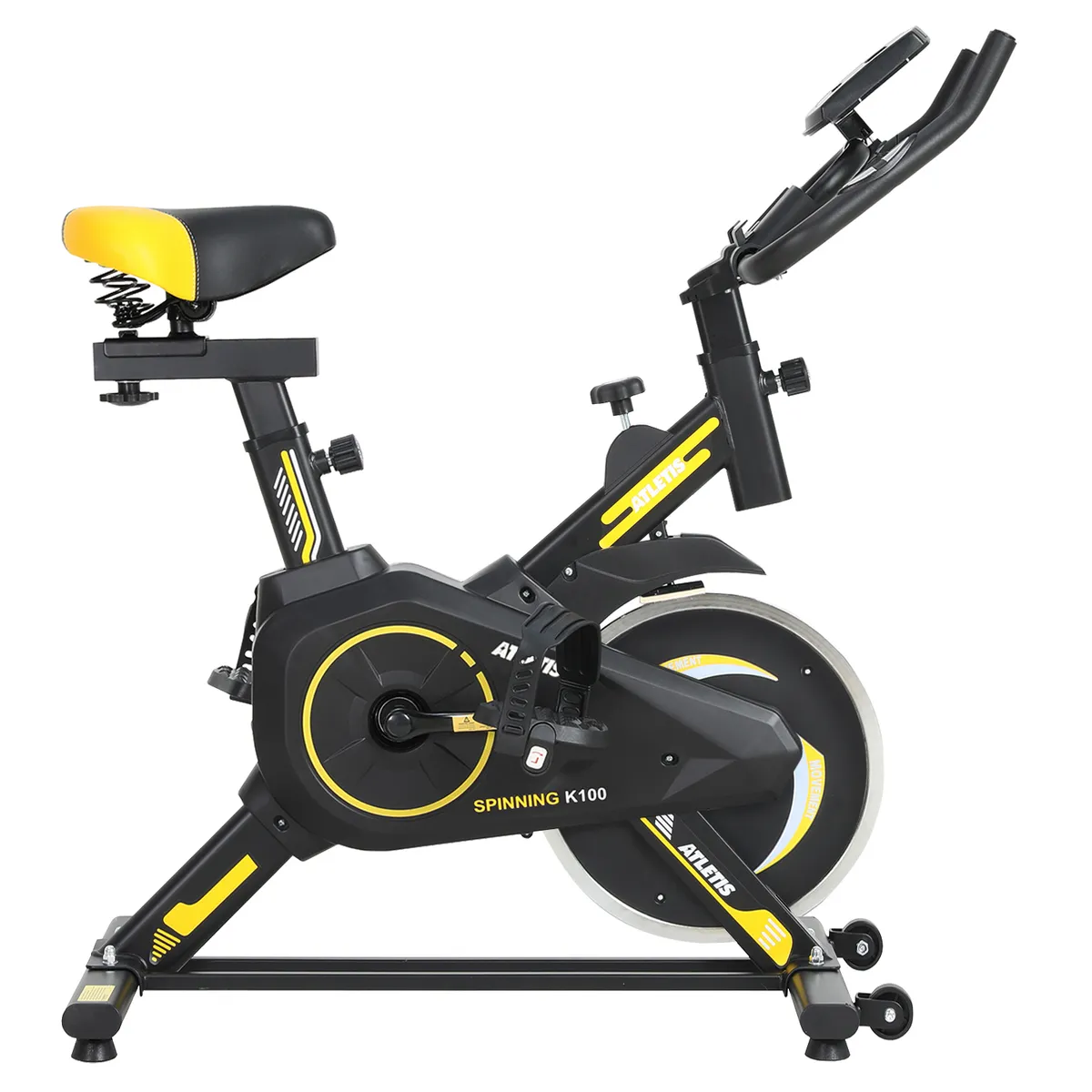 ATLETIS - Bicicleta Spinning K100 Amarillo