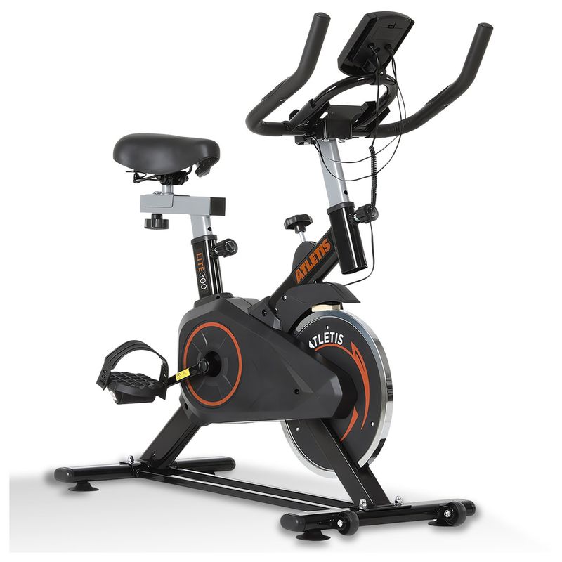 ATLETIS - Bicicleta Spinning Atletis Lite 300 Naranjo 4 Kg