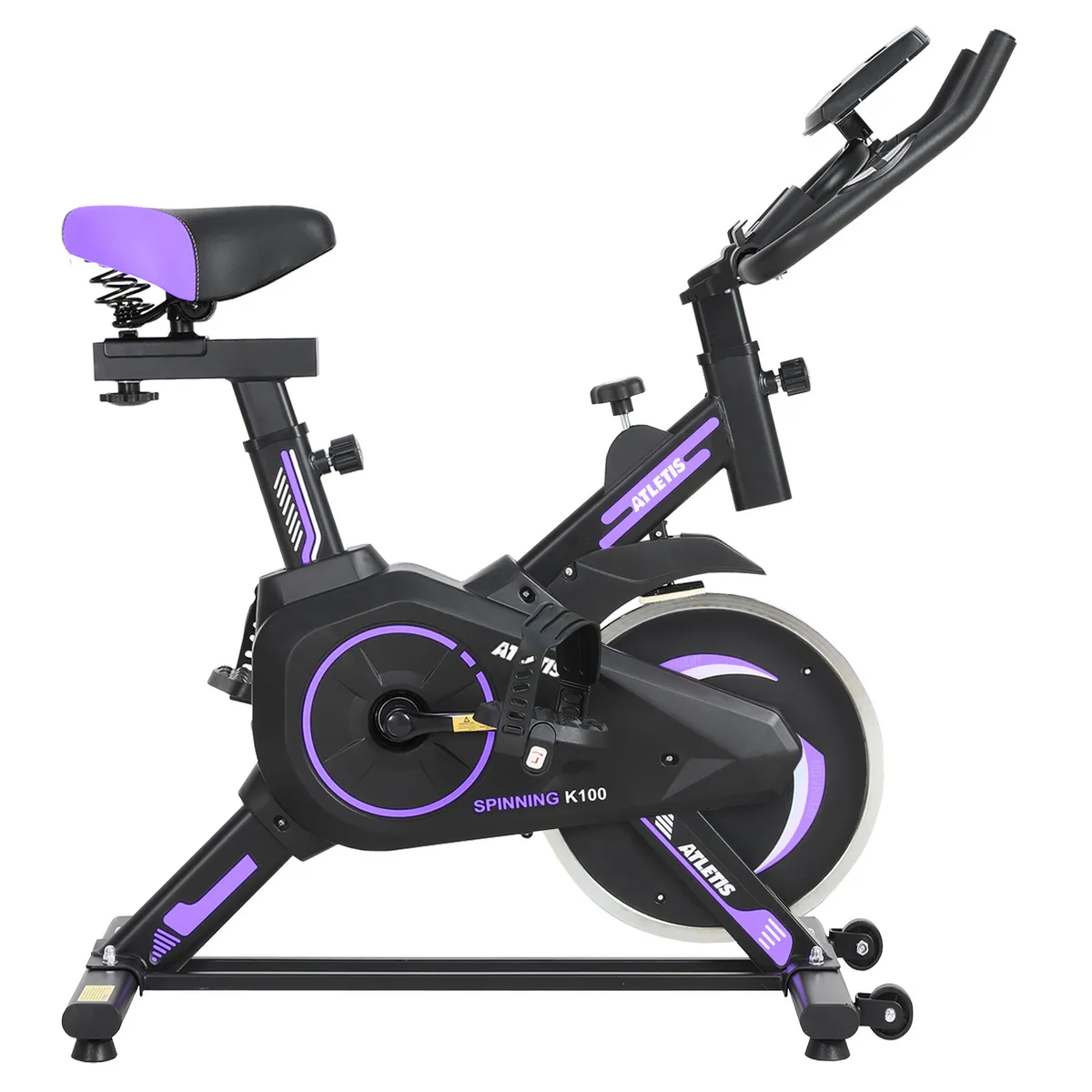 ATLETIS - Bicicleta Spinning K100 Morado