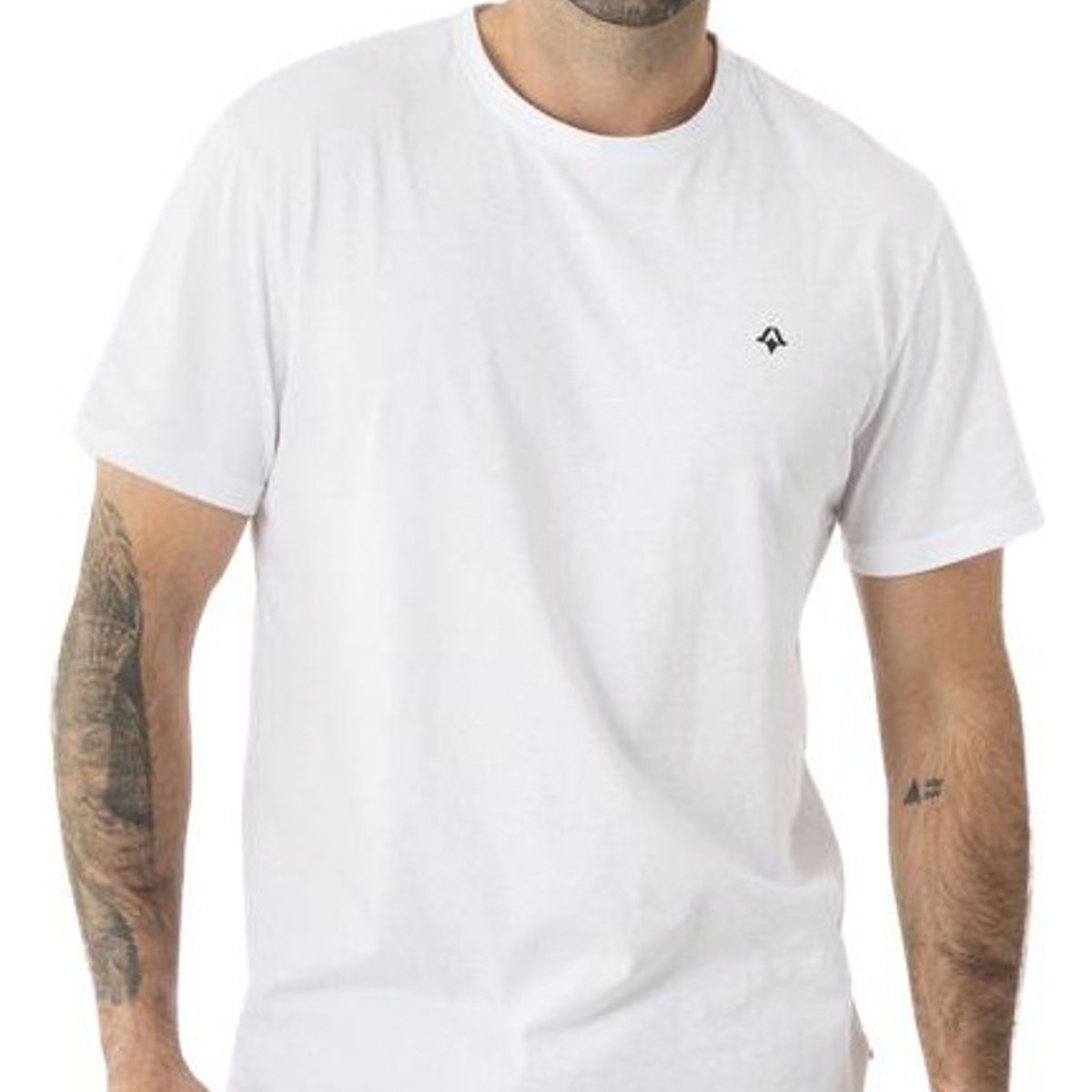 KIVUL - Polera Logo Reciclada Hombre Blanco