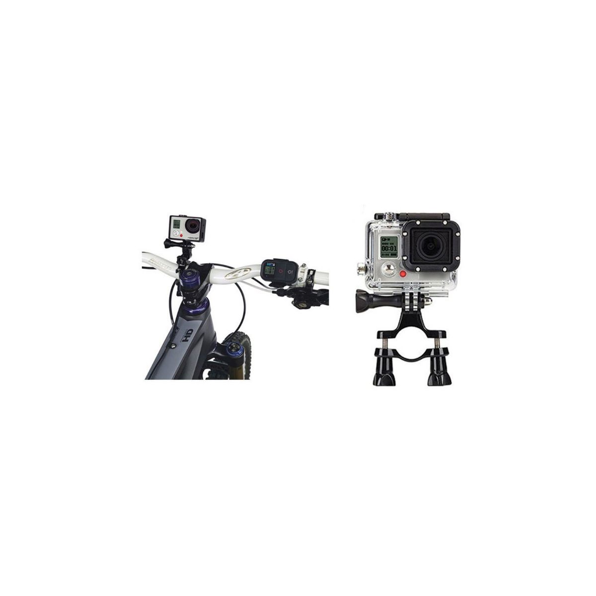 GENERICO - Soporte De Bicicleta O Moto Para Gopro - SC