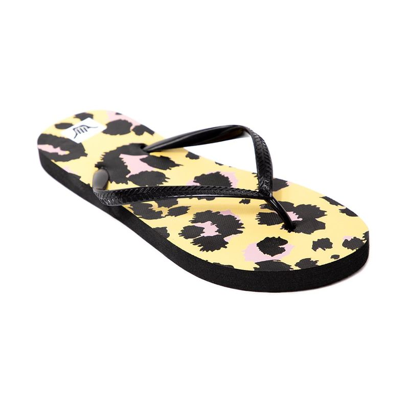 HANG LOOSE - Sandalias Mujer Hawaianas Animal Print Amarillo Hang Loose