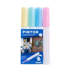 PILOT - Set Marcador Pintor Fino 4un Pasteles