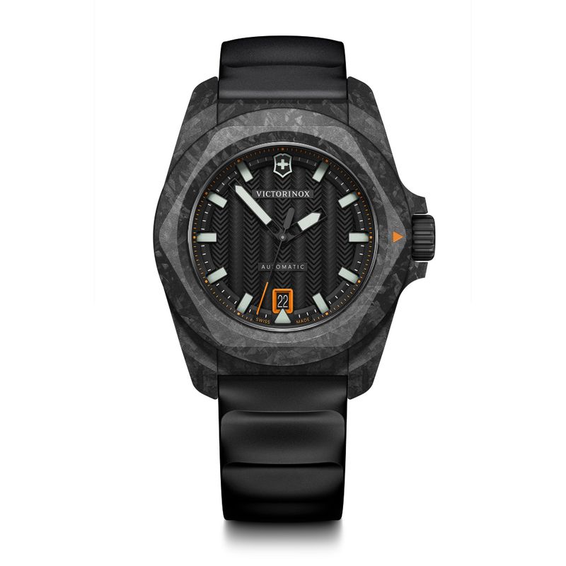 VICTORINOX - Reloj INOX Carbon Automático correa caucho Victorinox