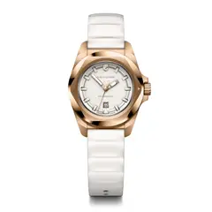 VICTORINOX - Reloj INOX Quartz correa de caucho blanco