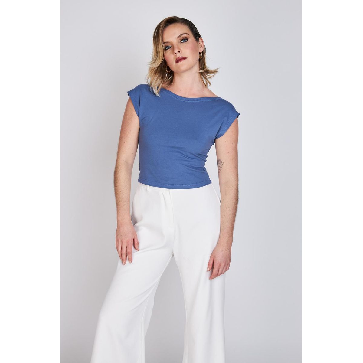 ATREVIDA - Polera Sin Espalda Anto Azul ATR by Eclipse ATREVIDA