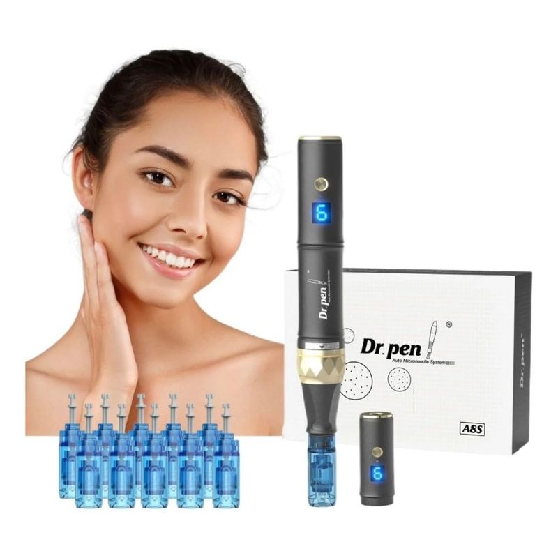 GENERICO - Dr Pen A8s Inalámbrico Dermapen +10 Agujas De Repuesto