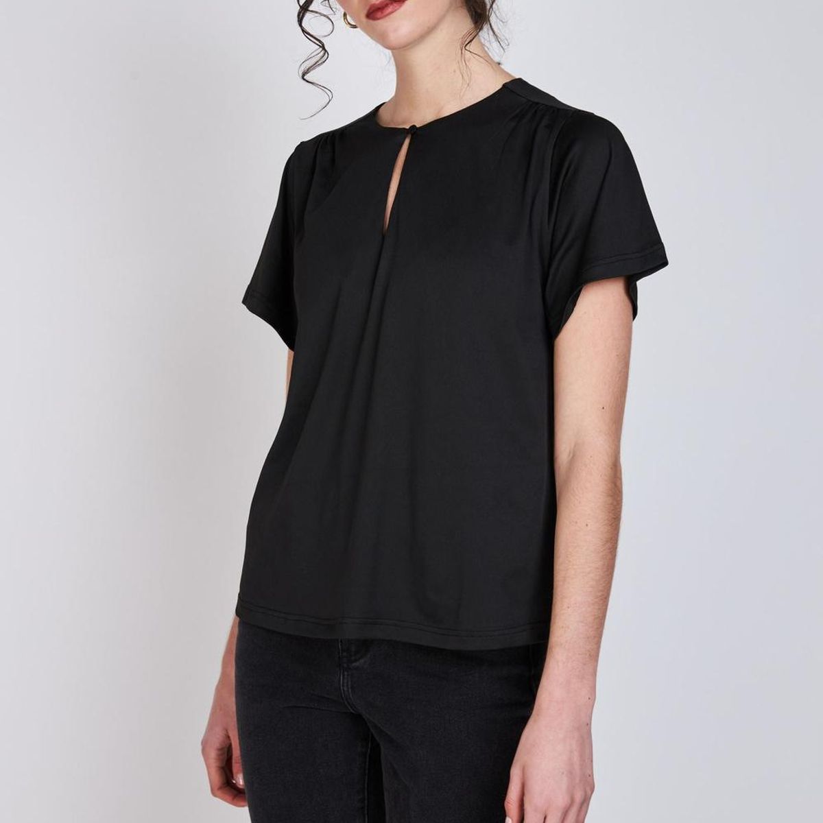 ECLIPSE - Polera Manga Campana Gala Negro Woman by Eclipse WOMAN BY ECLIPSE