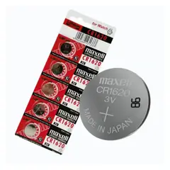 MAXELL - Blíster Pilas Botón CR1620 5 unidades 3V