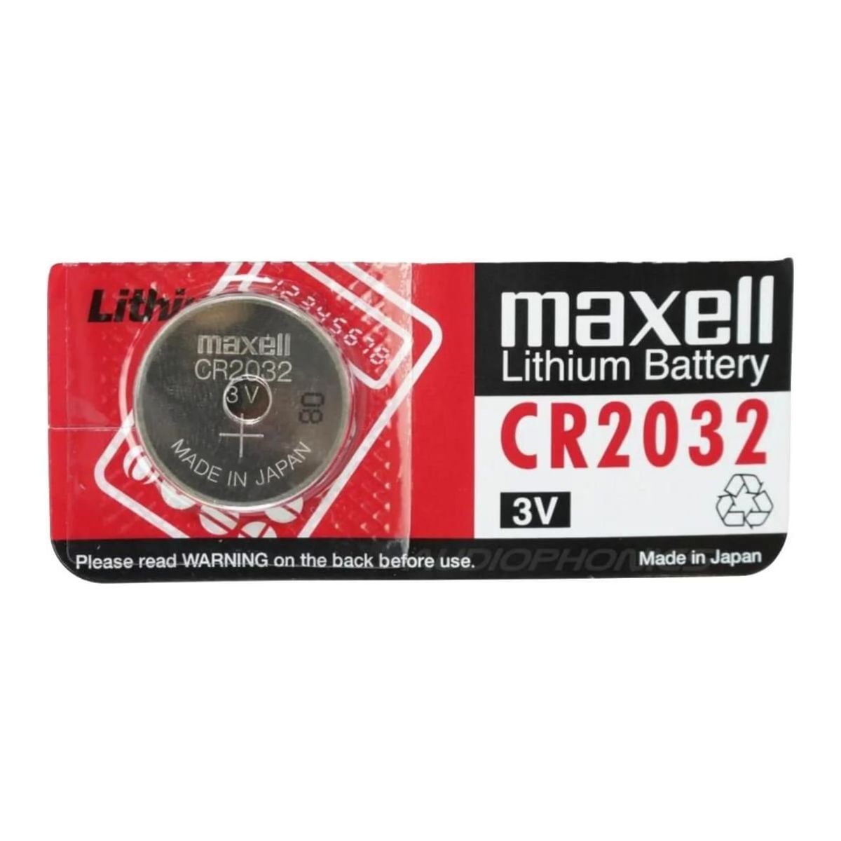 MAXELL - Unidad Batería Pila Litio Botón Cr2032 3v Calculadora Reloj
