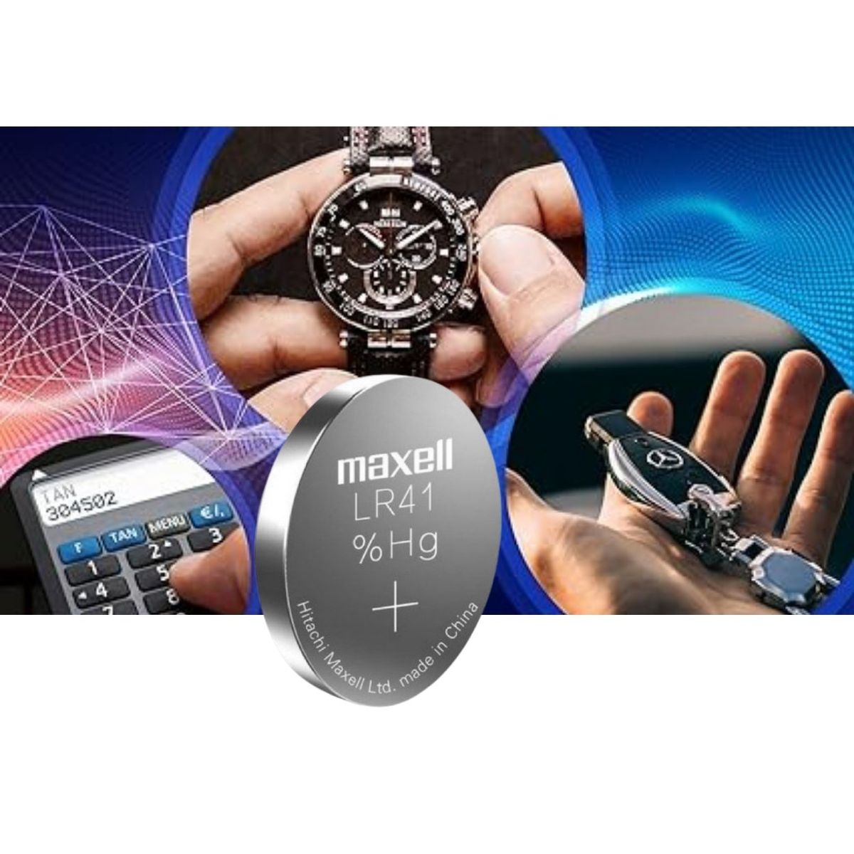 MAXELL - UNIDAD Pila Botón Maxell LR41 Multiusos 1.5V