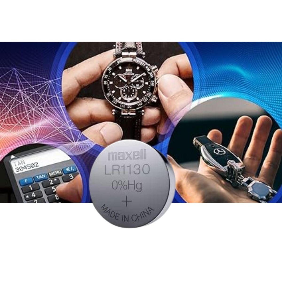 MAXELL - Unidad Pila Botón Maxell LR1130 Multiusos 1.5V