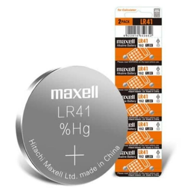 MAXELL - Blíster Pilas Botón Maxell LR41 10 unidades 1.5V