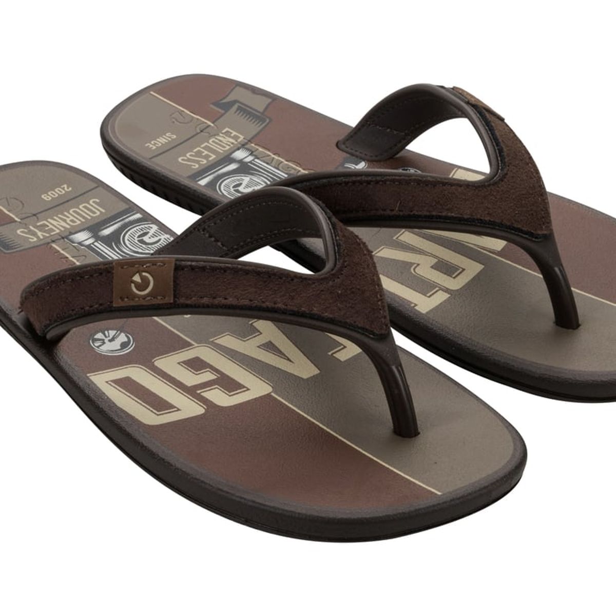 CARTAGO - Sandalia Hombre Beige/Marrón Dakar Ad Cartago