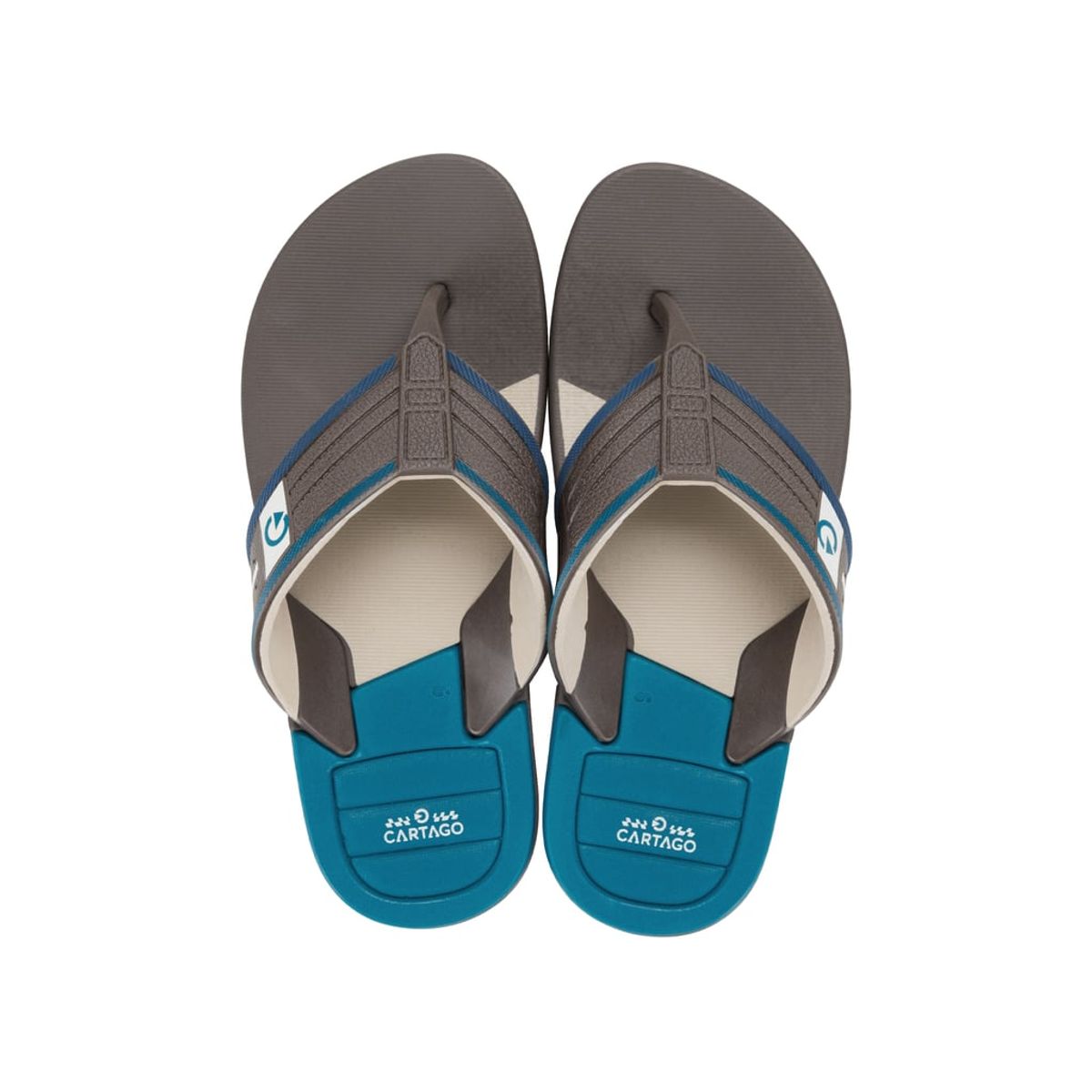 CARTAGO - Sandalia Niño Azul/Beige Dallas Cartago