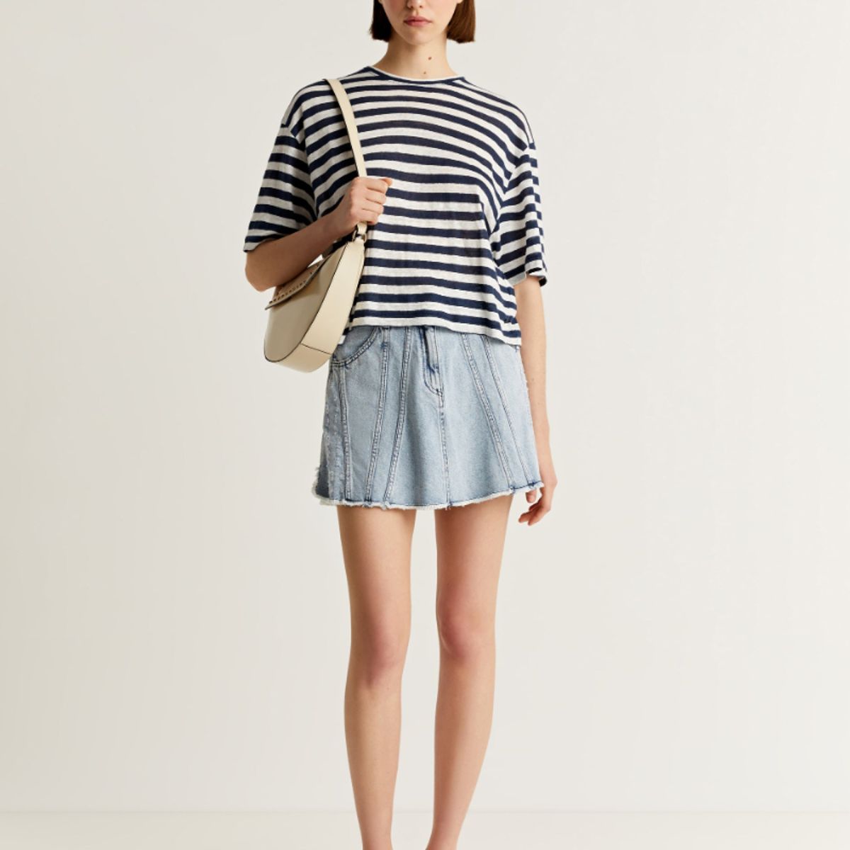 SCALPERS - Falda Mini Denim Lavada Indigo