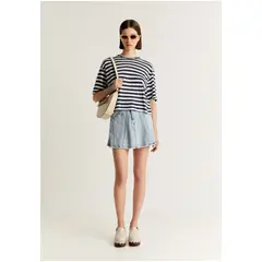 SCALPERS - Falda Mini Denim Lavada Indigo