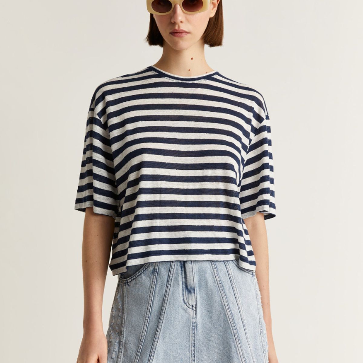 SCALPERS - Falda Mini Denim Lavada Indigo